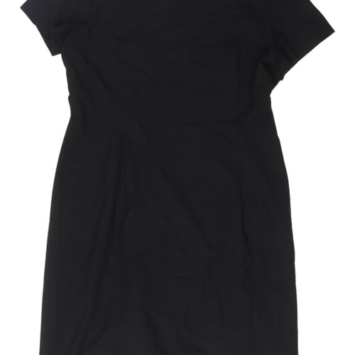 Simon Jersey Women's Black Sheath Dress Size 16