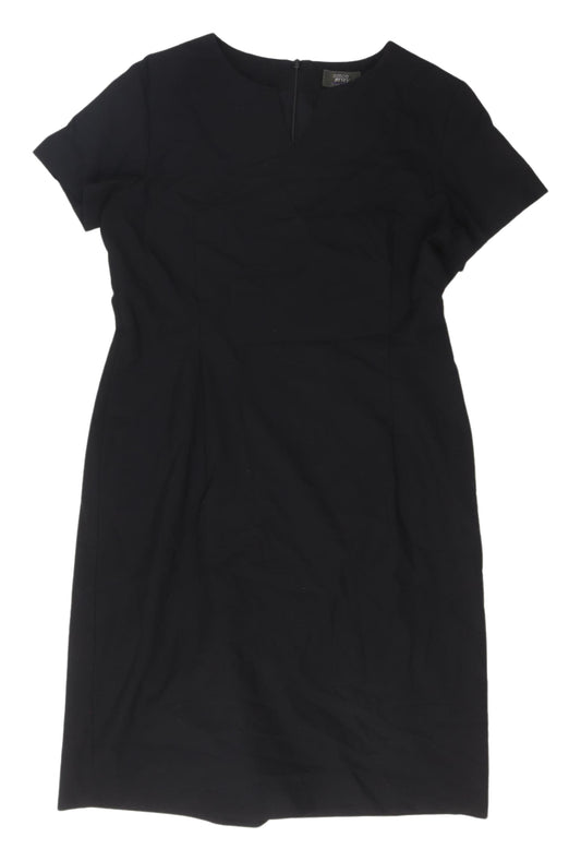 Simon Jersey Women's Black Sheath Dress Size 16