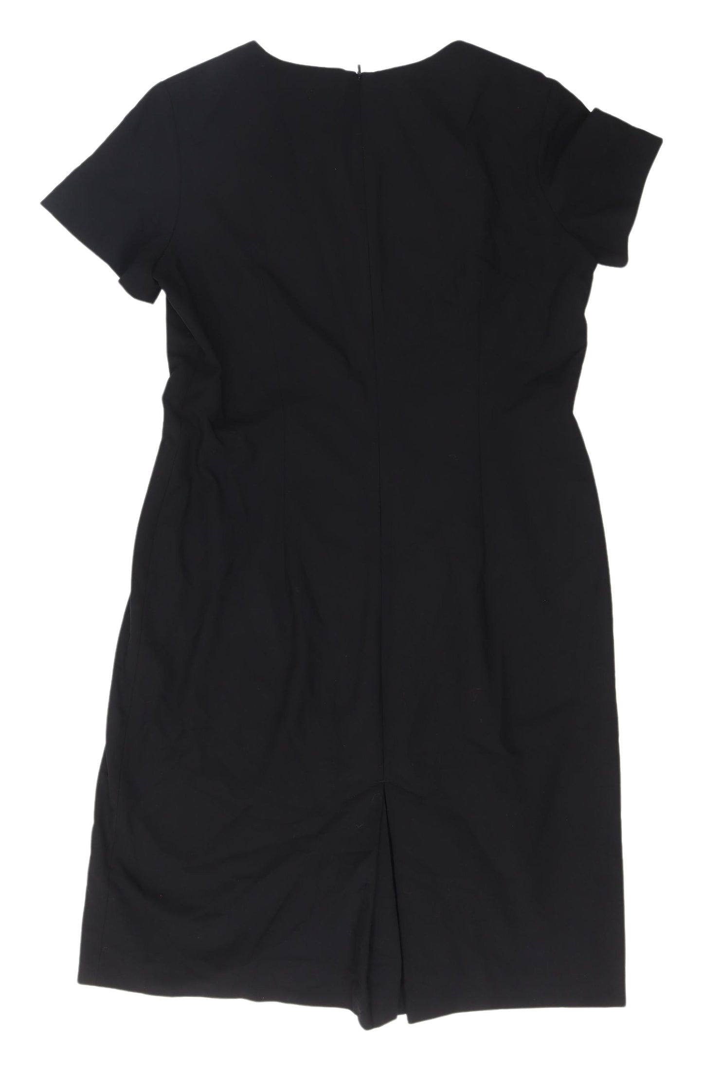 Simon Jersey Women's Black Sheath Dress Size 16