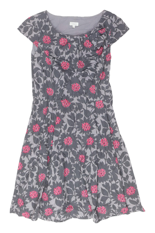 Untold Women's Grey Floral Knee Length Dress, Size 10