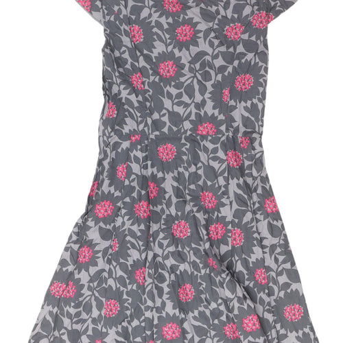 Untold Women's Grey Floral Knee Length Dress, Size 10