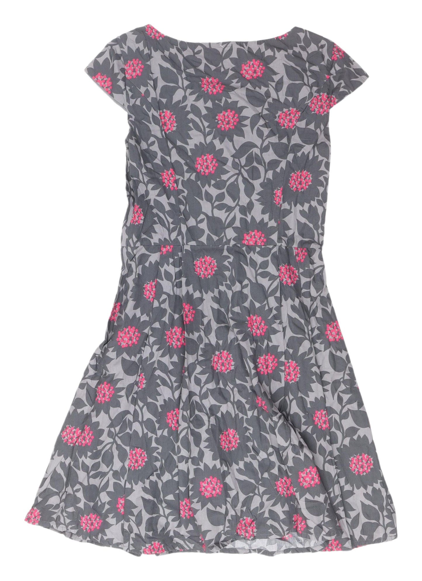 Untold Women's Grey Floral Knee Length Dress, Size 10