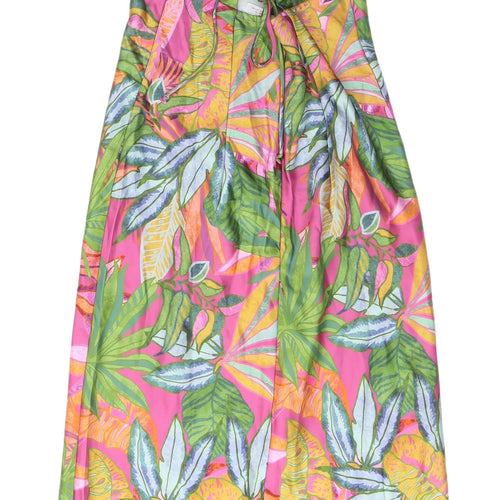 H&M Women's Multicoloured Floral Slip Dress - Size 8