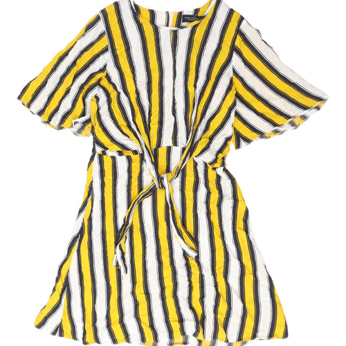 Dorothy Perkins Multicoloured Striped Dress Size 12