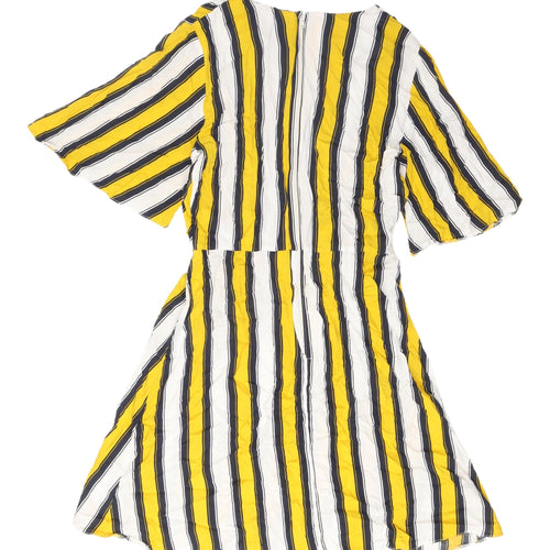 Dorothy Perkins Multicoloured Striped Dress Size 12