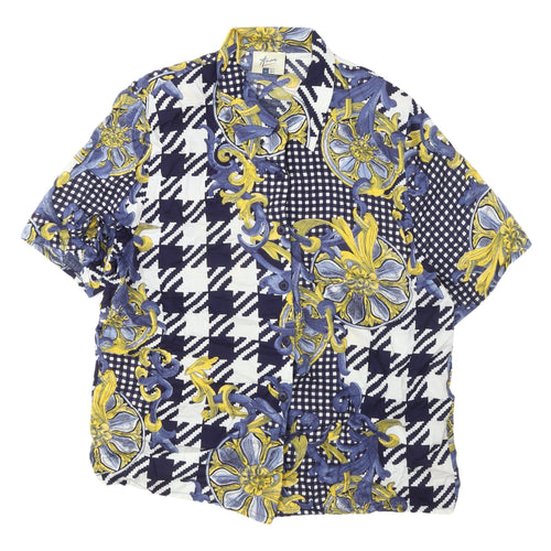 Amari Women's Multicoloured Geometric Button-Up Shirt - Size 18