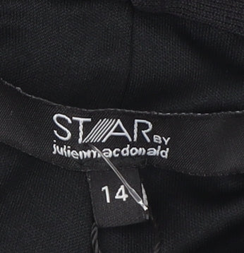 Star by Julien Macdonald Black Off Shoulder Tunic