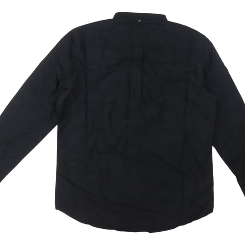 Next Men's Large Black Long Sleeve Cotton Shirt