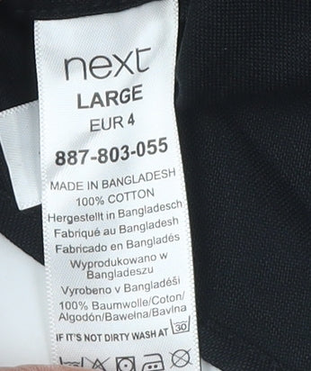 Next Men's Large Black Long Sleeve Cotton Shirt
