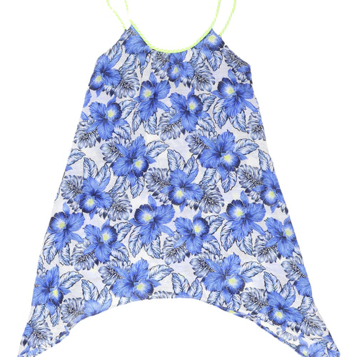 New Look Women's Blue Floral Slip Dress Summer