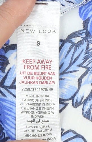 New Look Women's Blue Floral Slip Dress Summer