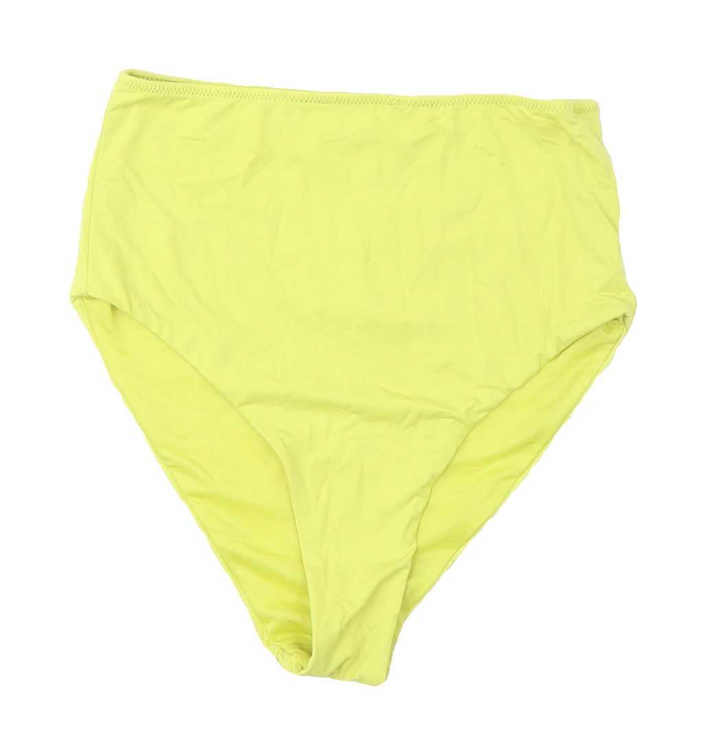 Zara Women's Green High-Waisted Swim Bottom - S