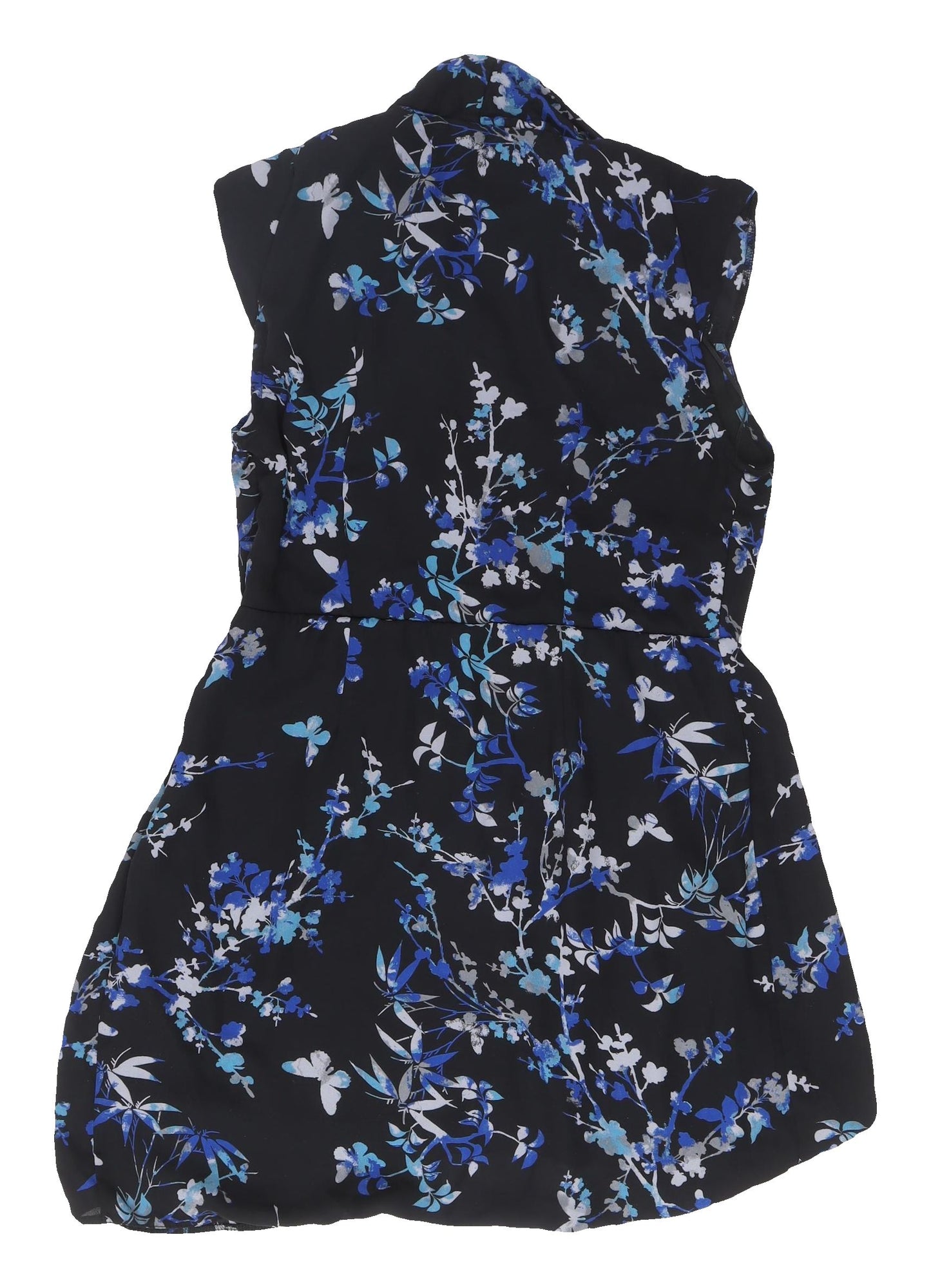 Apricot Women's Black Floral A-Line Dress, Size 14