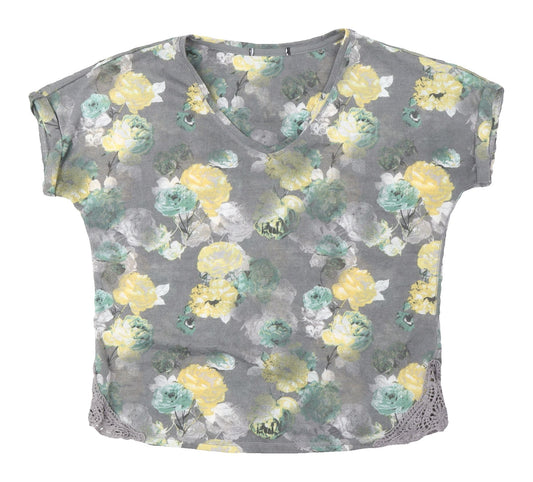 Next Women's Multicoloured Floral T-Shirt Size 12