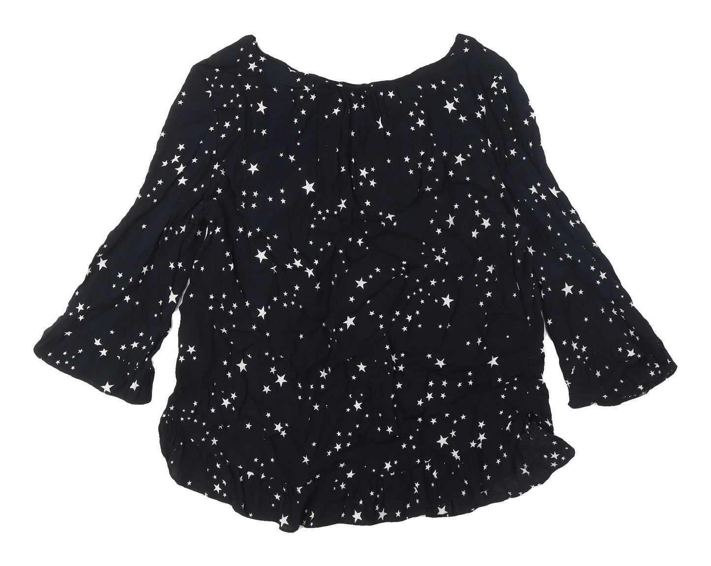 GAP Women's Black Star Tunic Blouse Medium