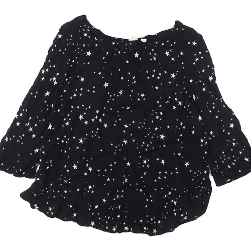 GAP Women's Black Star Tunic Blouse Medium