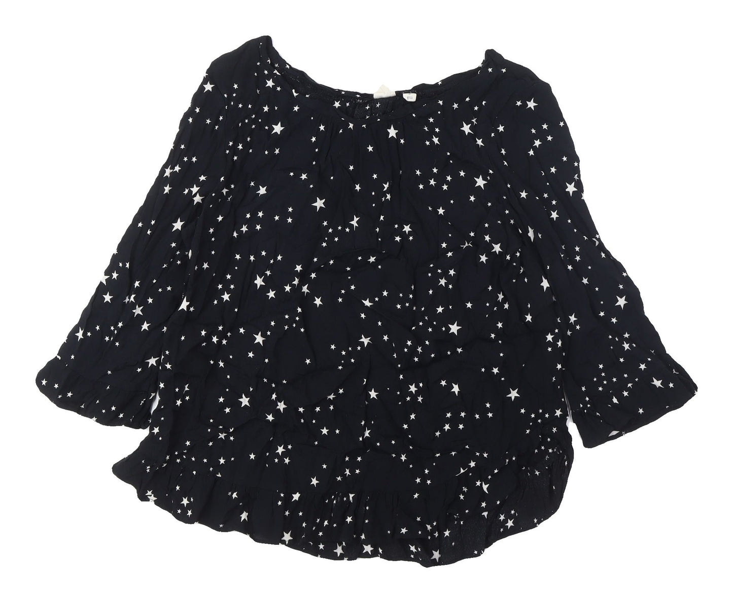 GAP Women's Black Star Tunic Blouse Medium