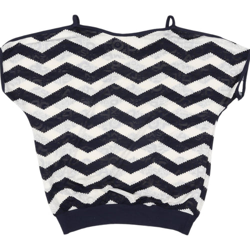 Stella Morgan Women's Multicoloured Chevron T-Shirt