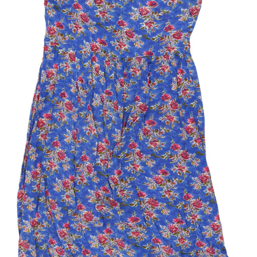 Marks and Spencer Women's Blue Floral Midi Dress