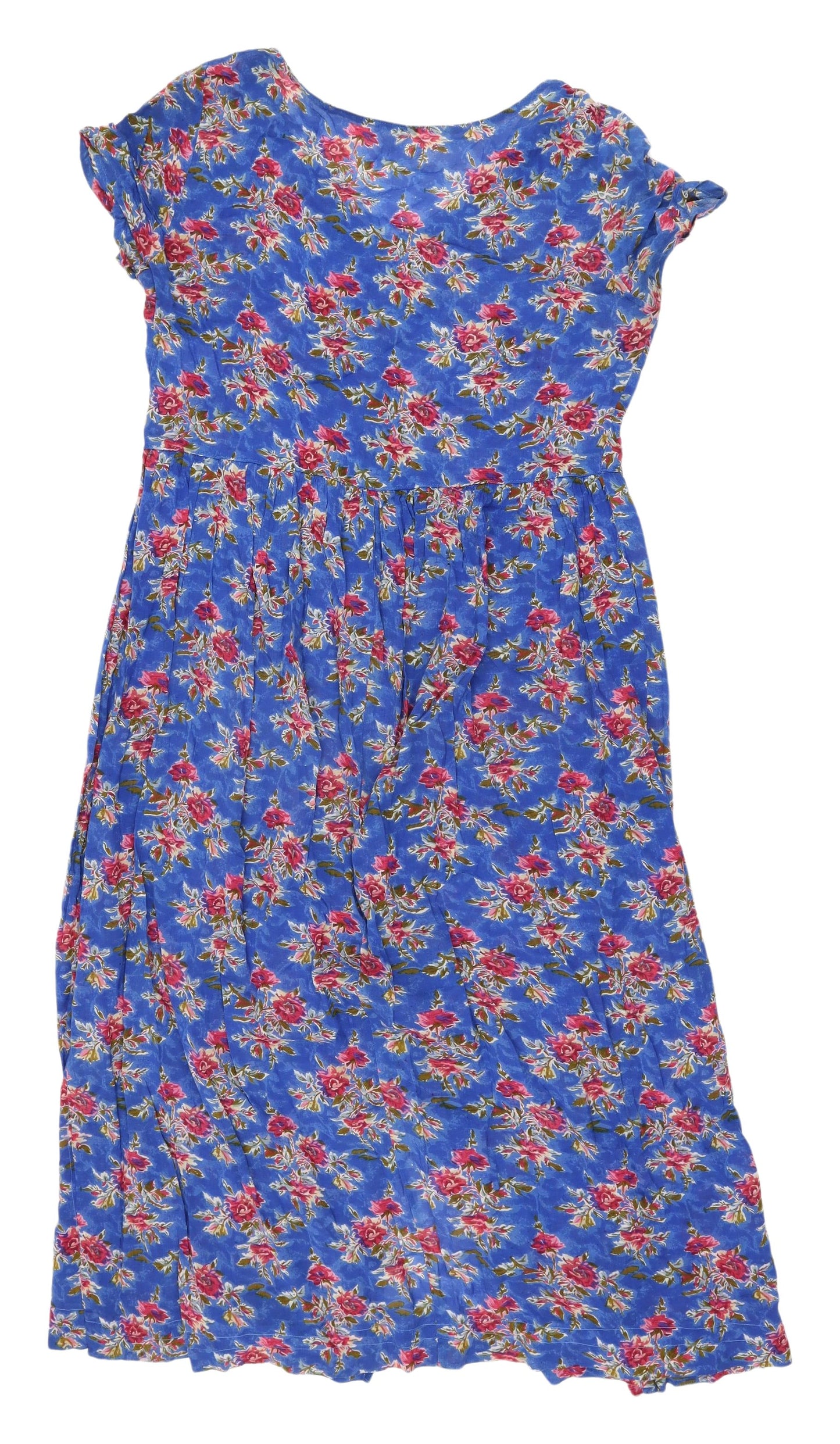 Marks and Spencer Women's Blue Floral Midi Dress