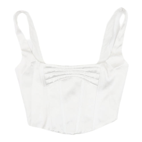 Zara White Camisole Top, XS, Women, Casual Chic