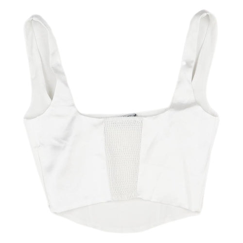 Zara White Camisole Top, XS, Women, Casual Chic