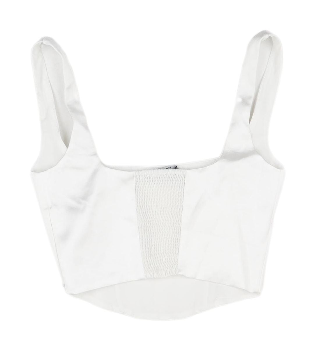 Zara White Camisole Top, XS, Women, Casual Chic