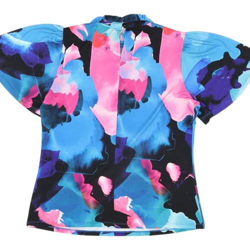 Very Women's Multicoloured Cropped Blouse - Size 14