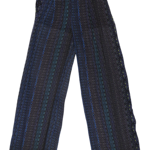 Zara Women's Geometric Wide-Leg Trousers XS