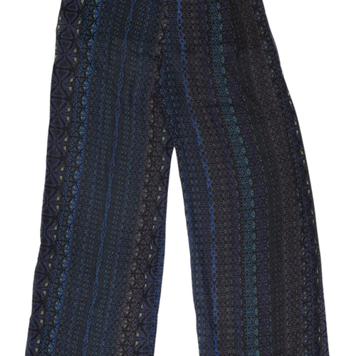 Zara Women's Geometric Wide-Leg Trousers XS