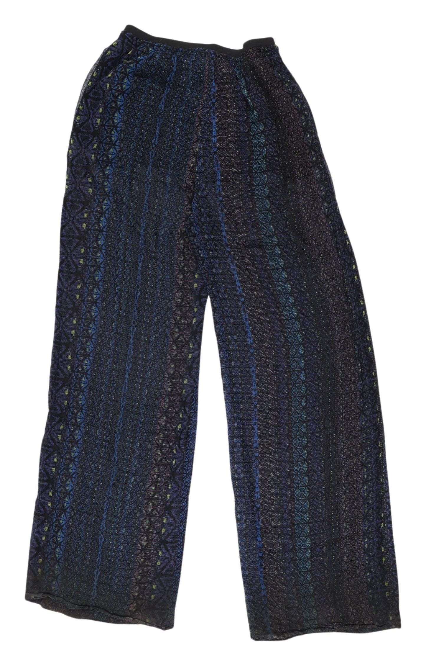 Zara Women's Geometric Wide-Leg Trousers XS