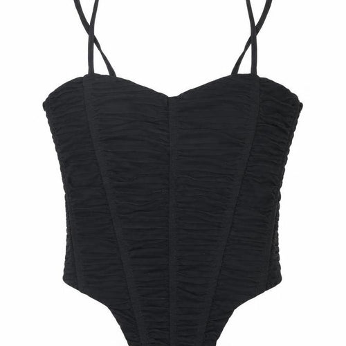 Bershka Women's Black Camisole Spaghetti Strap Tank - XS