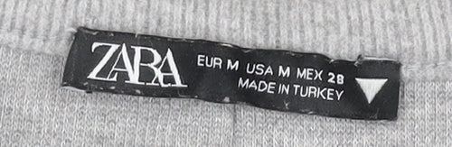 Zara Women's Grey Shift Dress, M, Casual Knit