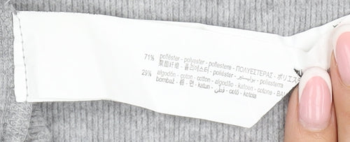 Zara Women's Grey Shift Dress, M, Casual Knit