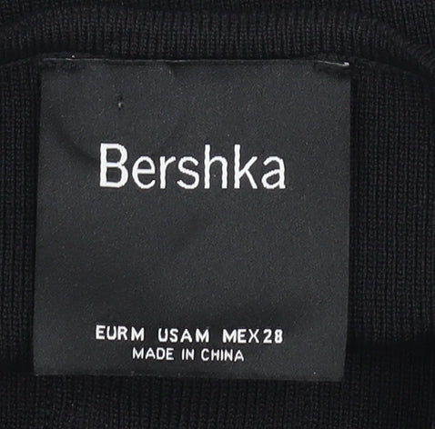 Bershka Women's Black Cropped Camisole, XS, Casual Style