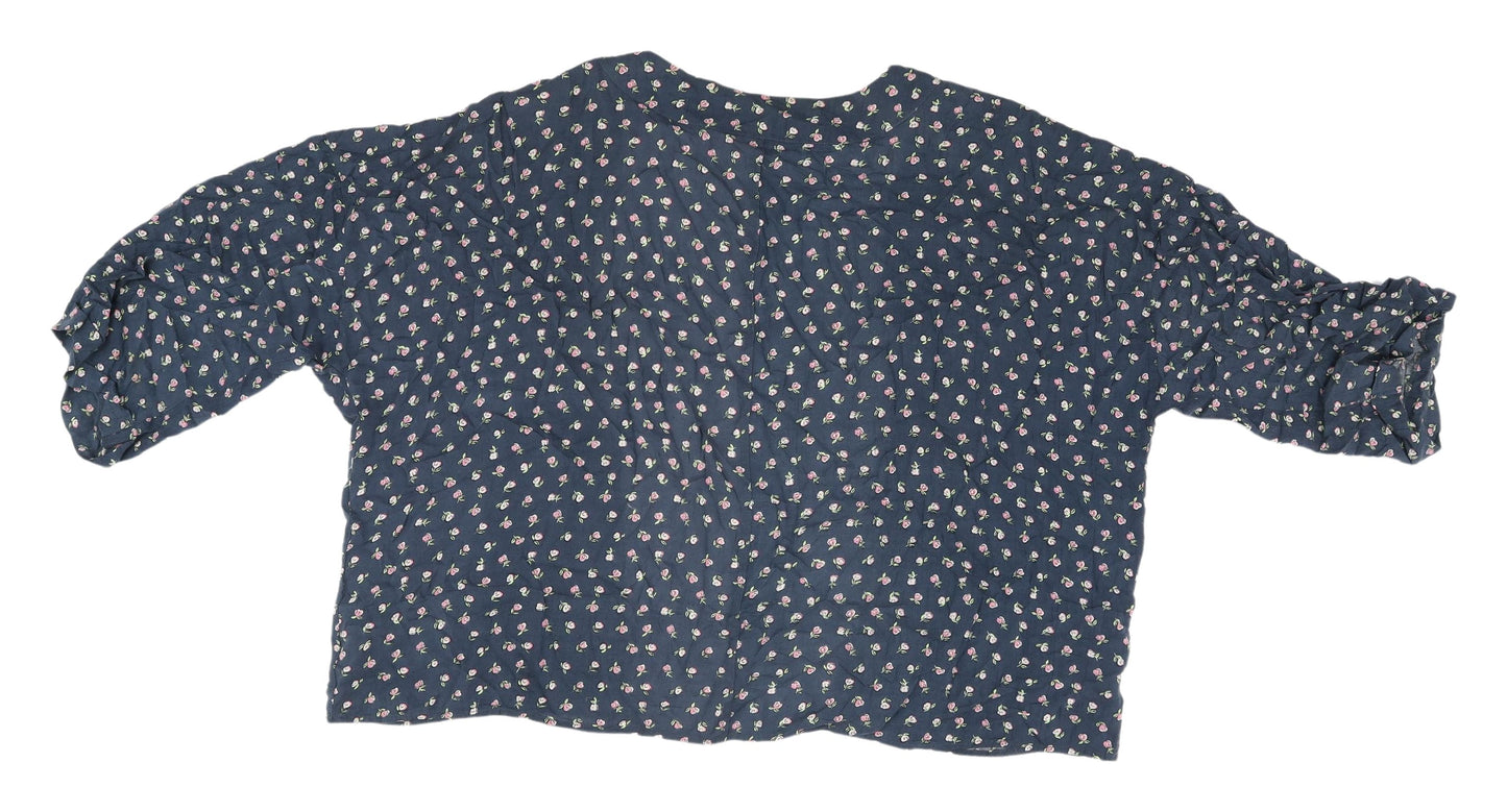 Marks & Spencer Women's Floral Kimono Blouse Size 14