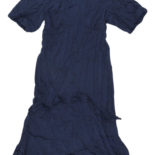 Dorothy Perkins Women Blue Half Sleeve Dress Size 18