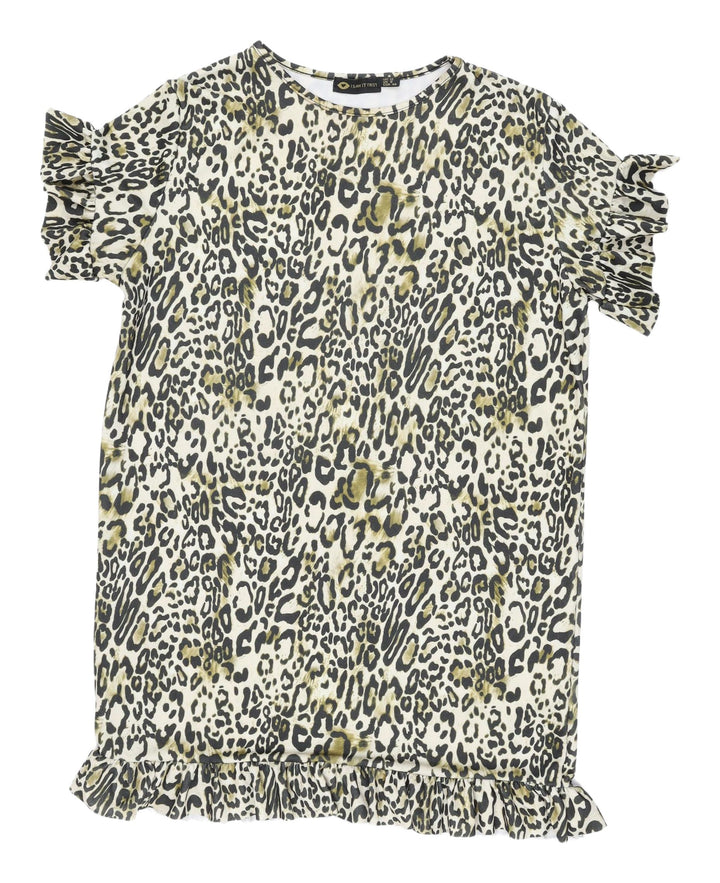 I Saw It First Women's Leopard Print Dress Size 12