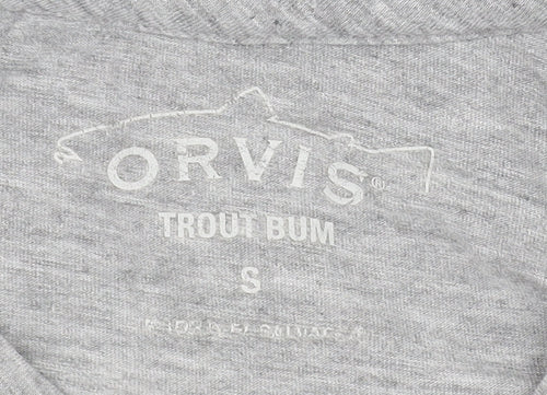 Orvis Women's Grey Basic T-Shirt, Size S, Everyday Casual