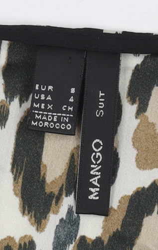 Mango Women's Leopard Print Sheath Dress Size 8