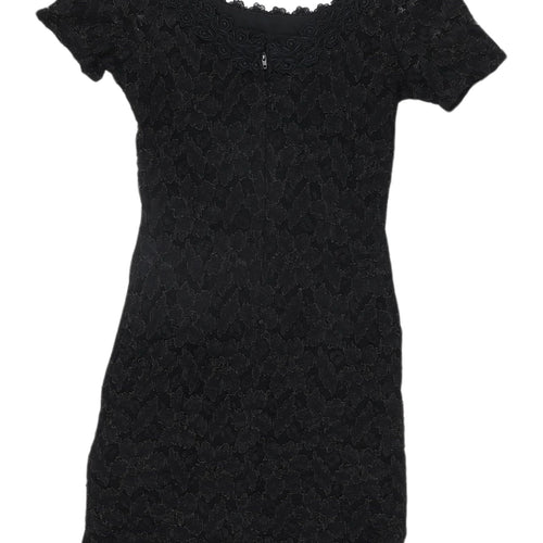 Charlotte's Halton Women's Black Lace Bodycon Dress 12