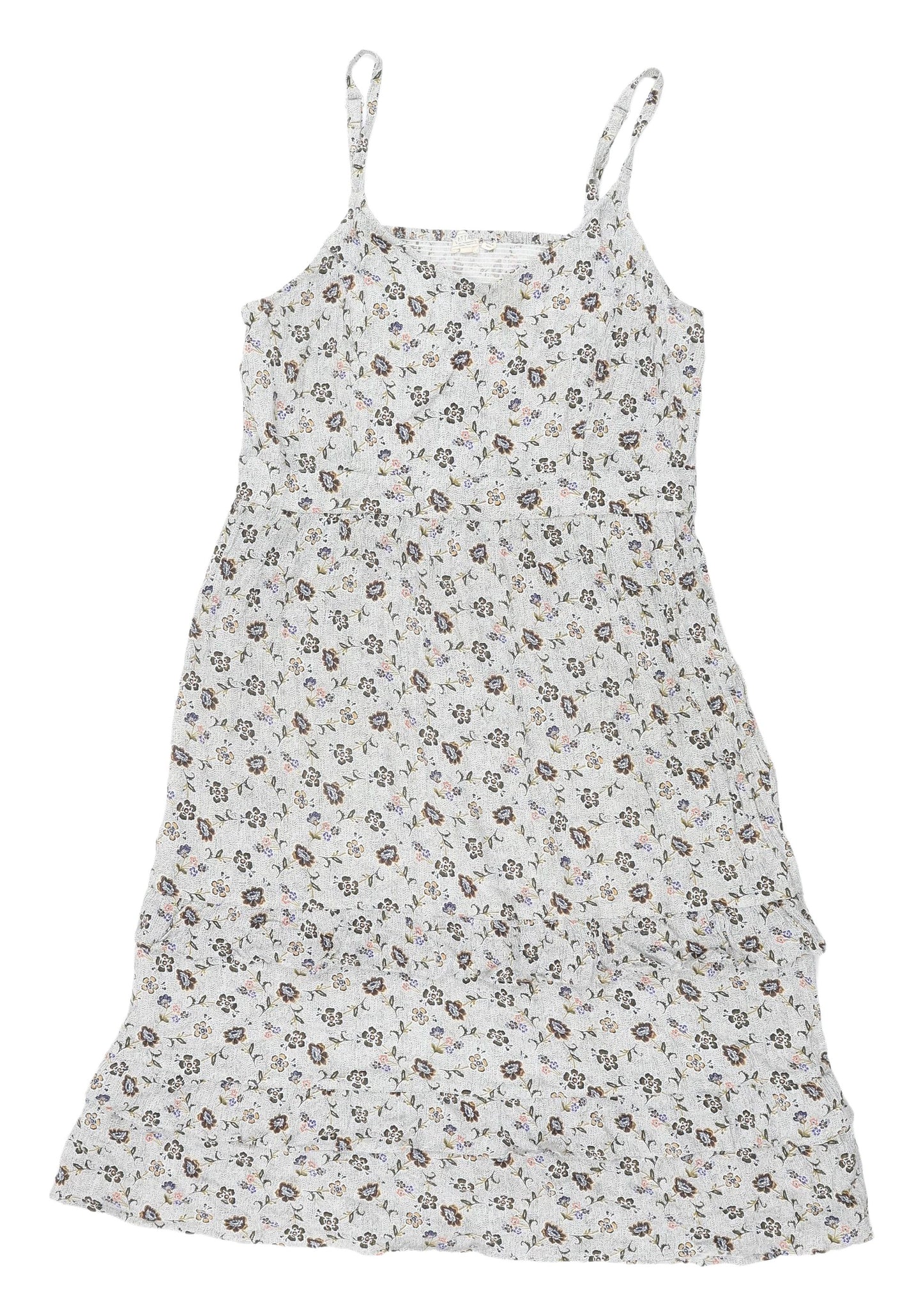 Fat Face Women's Floral Slip Dress, Size 14, Multicoloured, Summer