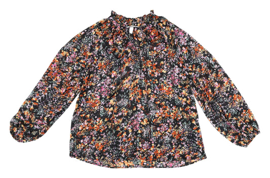 H&M Women's Multicoloured Floral Blouse, Size 12