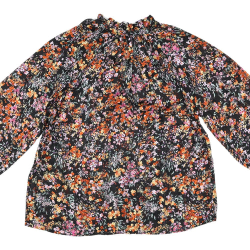 H&M Women's Multicoloured Floral Blouse, Size 12