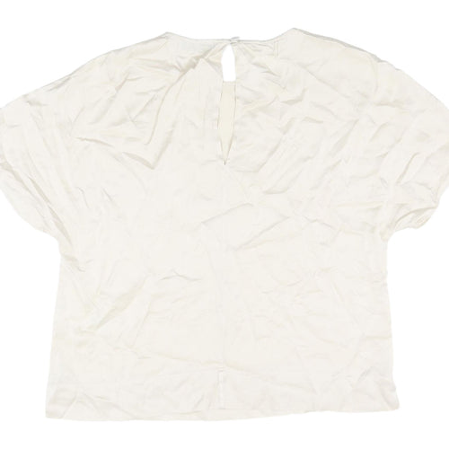 Marks and Spencer Ivory Silk Blouse - Women - Size 12