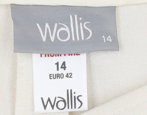 Wallis Ivory Women's Straight Trousers Size 14