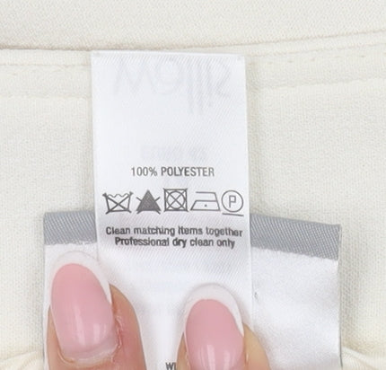 Wallis Ivory Women's Straight Trousers Size 14