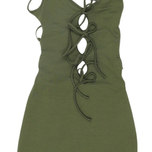 Missy Empire Green Bodycon Mini Dress Size 6