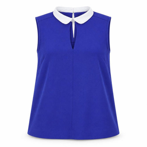 French Connection Blue Sleeveless Blouse UK 8 Women