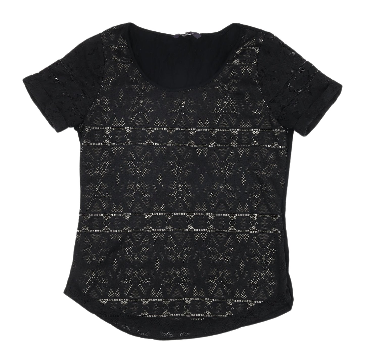 Marks & Spencer Women’s Black Lace Blouse Size 8